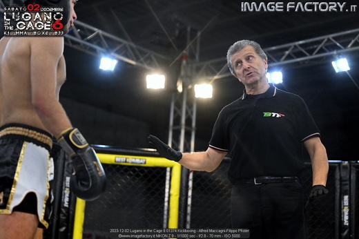2023-12-02 Lugano in the Cage 6 01374 Kickboxing - Alfred Maccagni-Filippo Pfister